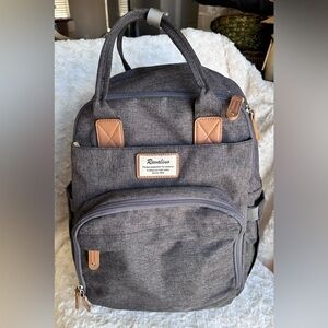 Ruvalino Classic Diaper Bag Backpack - Dark Gray Baby Bag